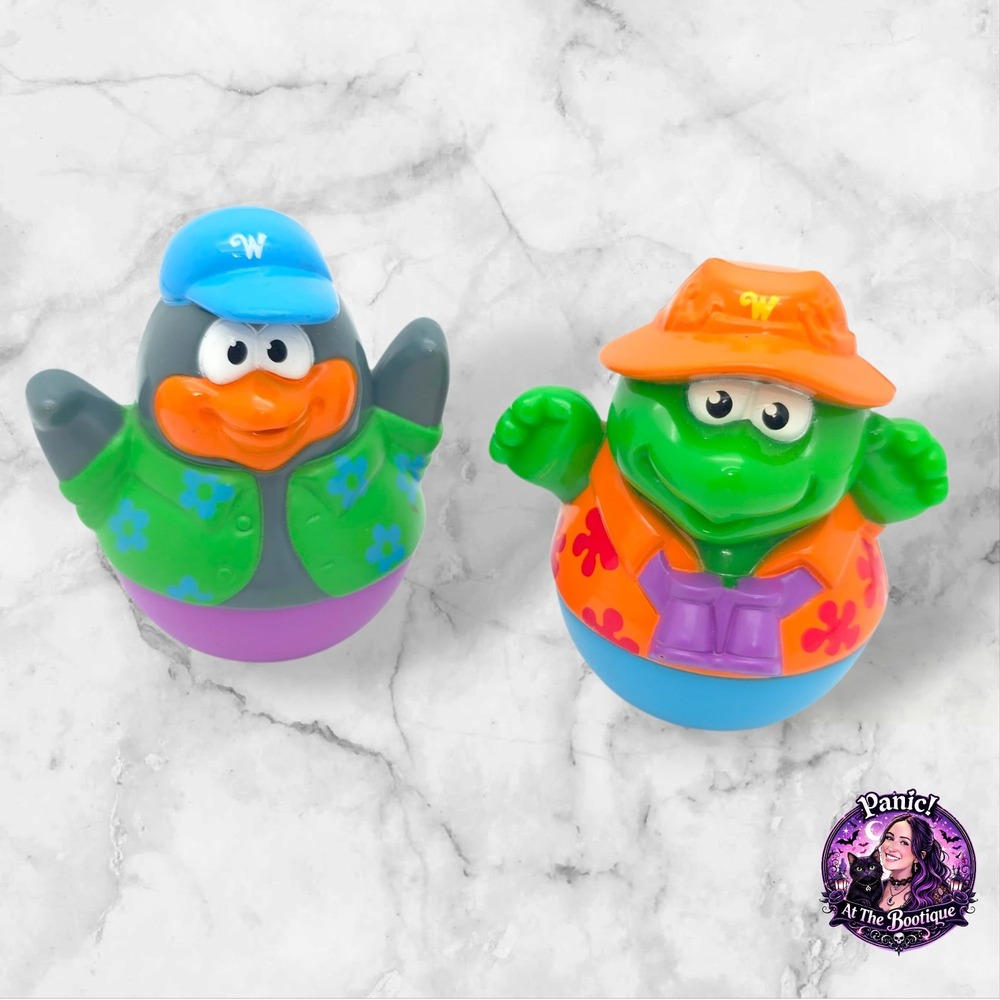 Playskool Weebles Penguin Turtle Set 2004 Hasbro Vintage Retro Toy Nostalgic Y2K